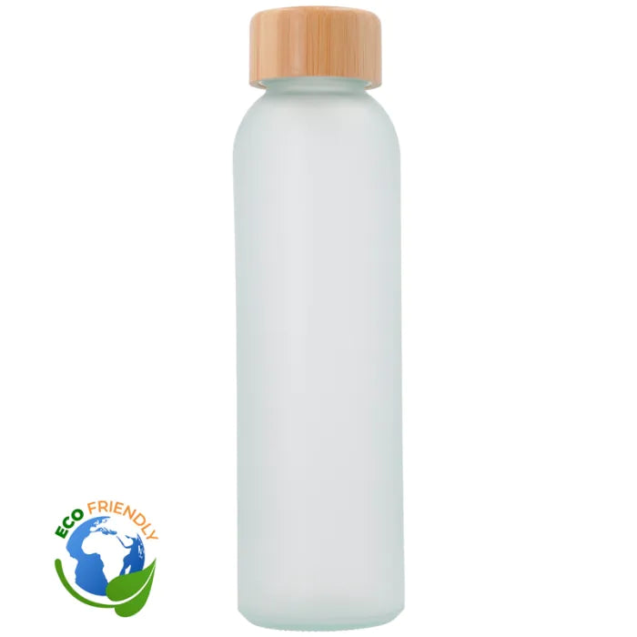 Botella de cristal esmerilado personalizada · 500 ml