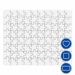 Puzzle personalizado con foto · rectangular o corazón · artículo base para personalizar