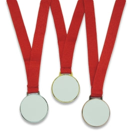 Medalla deportiva personalizada con cinta · artículo base para personalizar