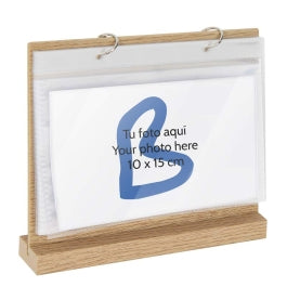 Calendario de sobremesa personalizado con 12 fotos · artículo base para personalizar
