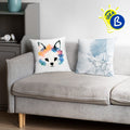 Ejemplo personalizado: Cojín personalizado con foto · 40 × 40 cm. Diseño orientativo; personalización a tu gusto.
