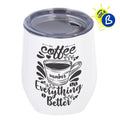 Ejemplo personalizado: Vaso térmico personalizado · 360 ml. Diseño orientativo; personalización a tu gusto.