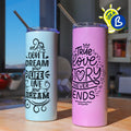 Ejemplo personalizado: Vaso personalizado que cambia de color al sol · 600 ml. Diseño orientativo; personalización a tu gusto.