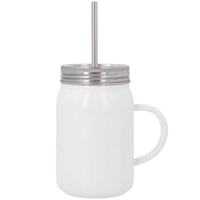 Jarra térmica personalizada con tapa y pajita · 500 ml