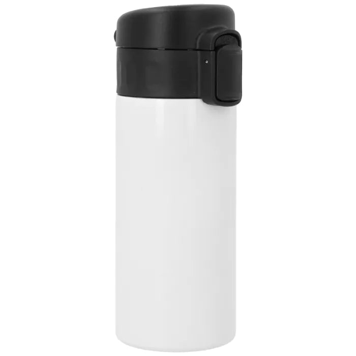 Termo compacto personalizado con tapa negra · 350 ml