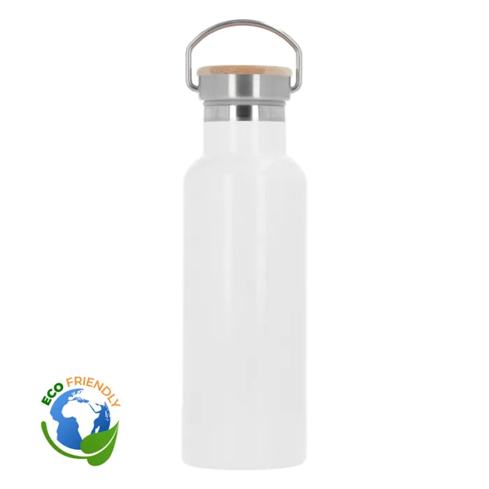 Termo personalizado con tapón de bambú · 500 ml