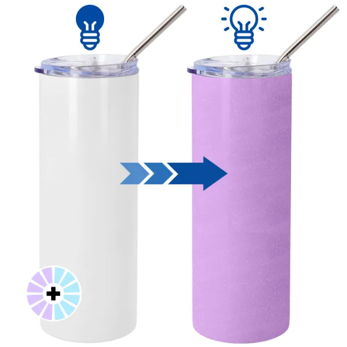 Vaso personalizado que cambia de color al sol · 600 ml